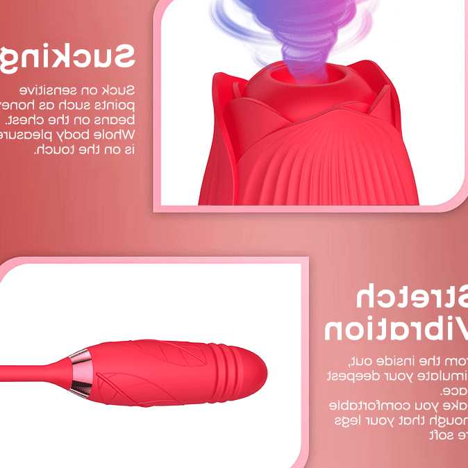 Opinie Silikonowy wibrator Rose z podwójną głową do stymulacji łech… sklep online