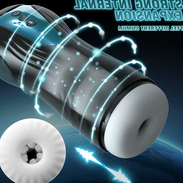 Tanie Automasturbator Heeks - teleskopowy puchar wibrator z funkcj… sklep internetowy