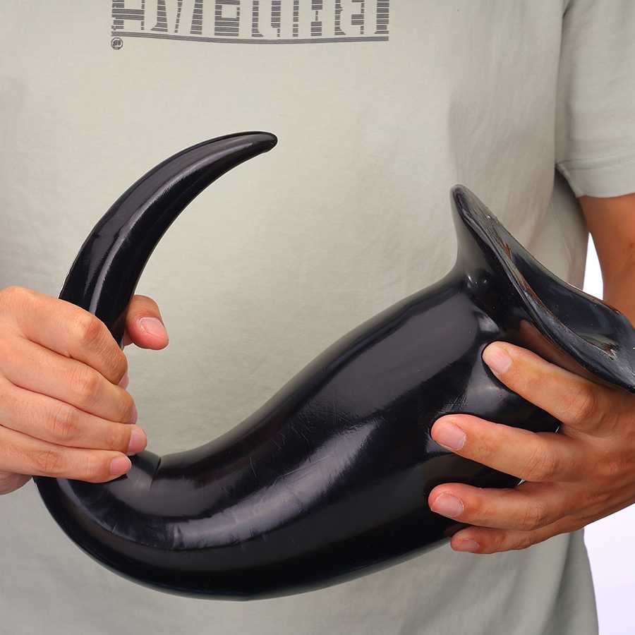 Duży korek analny z długim dildo i pochwą - 18+ zabawka erot…
