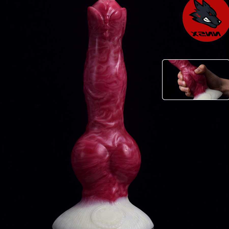 Tanio Big Knot Dog Dildo z przyssawką - elastyczny korek analny - … sklep