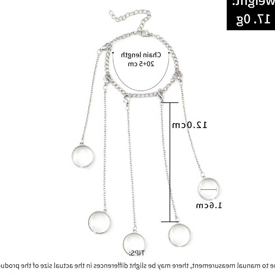 Opinie Srebrny Hip-Hop Tassel - łańcuch z pierścieniami dla pary… sklep online