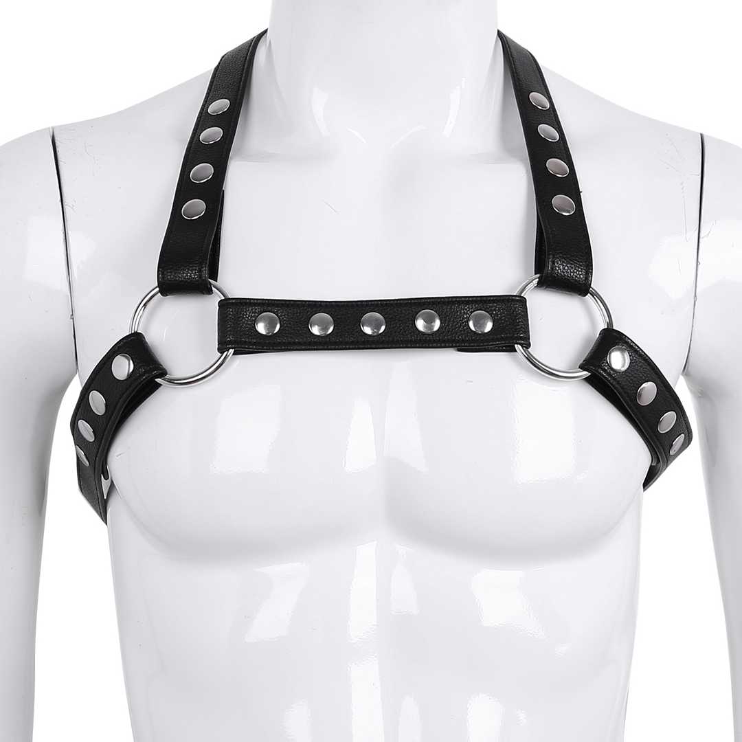 Opinie Mężczyźni Bdsm Sex Toy Faux Leather Body Chest Half Harness … sklep online