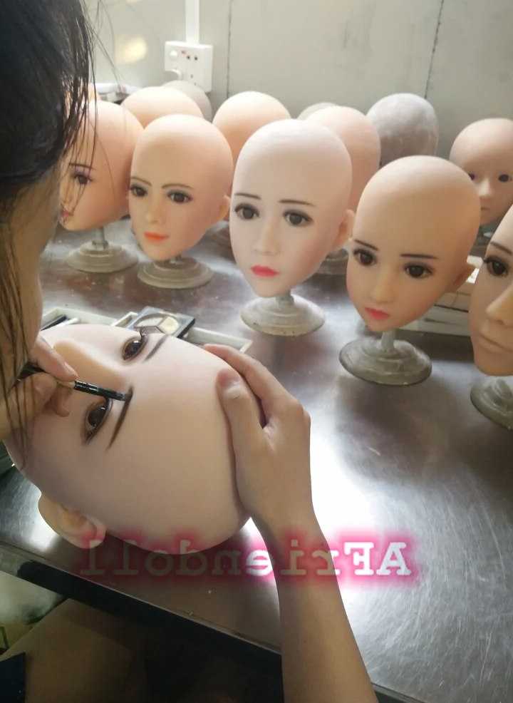 Tanio Lalka głowa z personalizowanym makijażem i realistycznym zdj… sklep