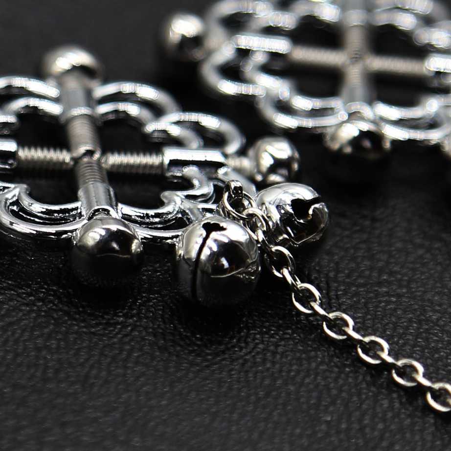 Tanie Pierścień tarcza zaciski na sutki - biżuteria z regulowaną s… sklep internetowy