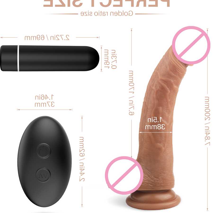 Bezprzewodowy wibrator PHANXY z dużym dildem analnym i ssący…