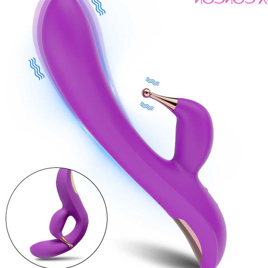 Tanie Potężny wibrator silikonowy - duży rozmiar, podwójny stymula…
