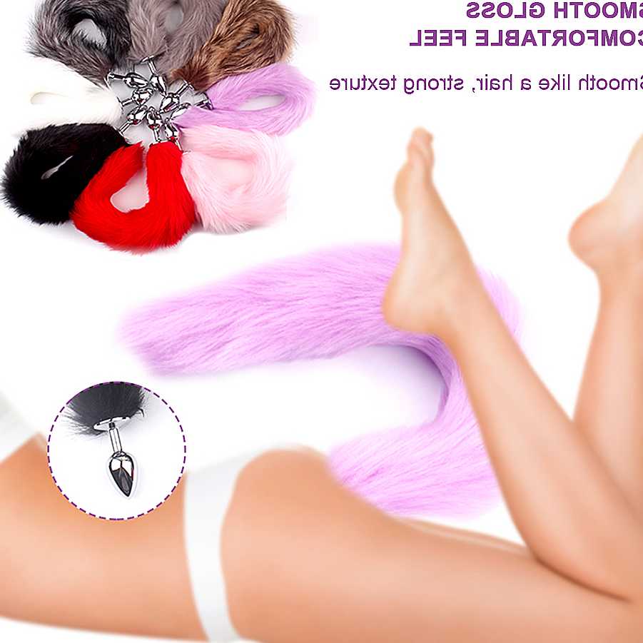Tanie Sex zabawki dla kobiet Cosplay maska lisa ogon korek analny …