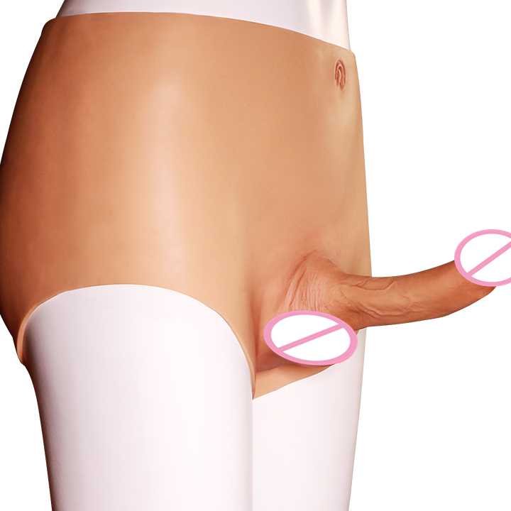 Tanie Pasujący Hollow Penis na silikonowych spodniach - miękki i r…
