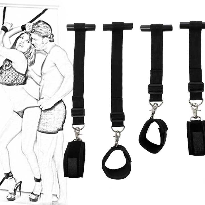 Tanie Drzwiowe BDSM zestawienie - kajdanki, ograniczenie do powies…