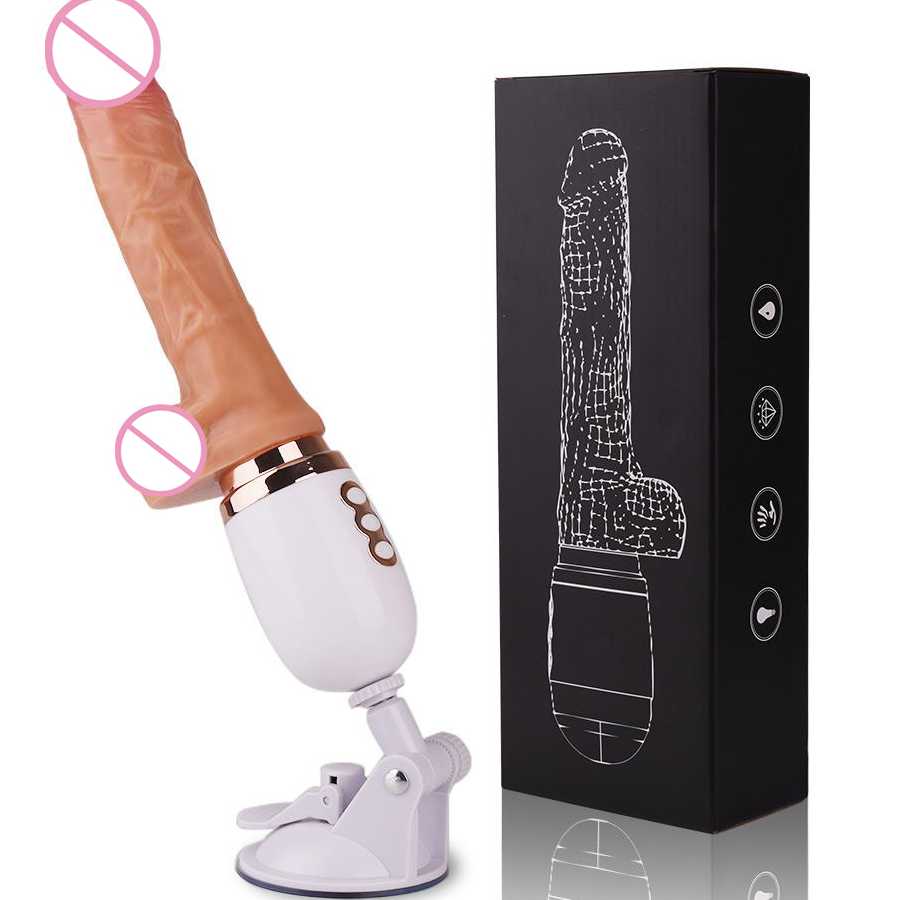 Tanie Sex Machine teleskopowy wibrator Dildo automatyczny masażer … sklep