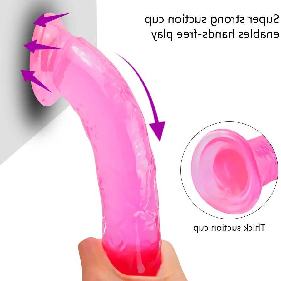 Tanie Realistyczne kryształowe Dildo - zabawka erotyczna dla doros… sklep